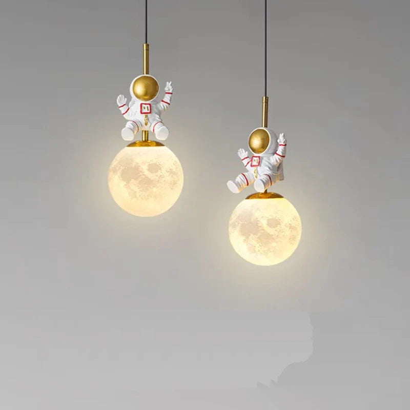 nordische astronaut led-hanglamp voor kinderkamer