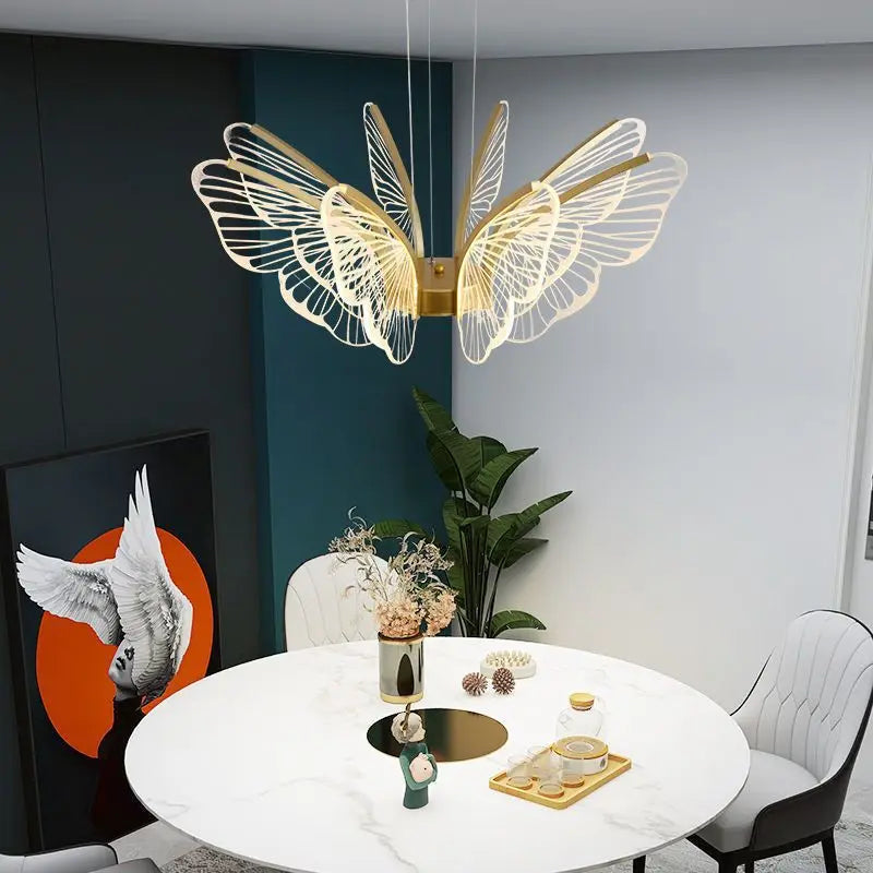 Moderne vlinderkroonluchter van acryl voor binnenhuisdecoratie
