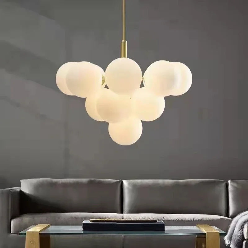 Moderne glazen LED-kroonluchter voor hotel interieur trappen