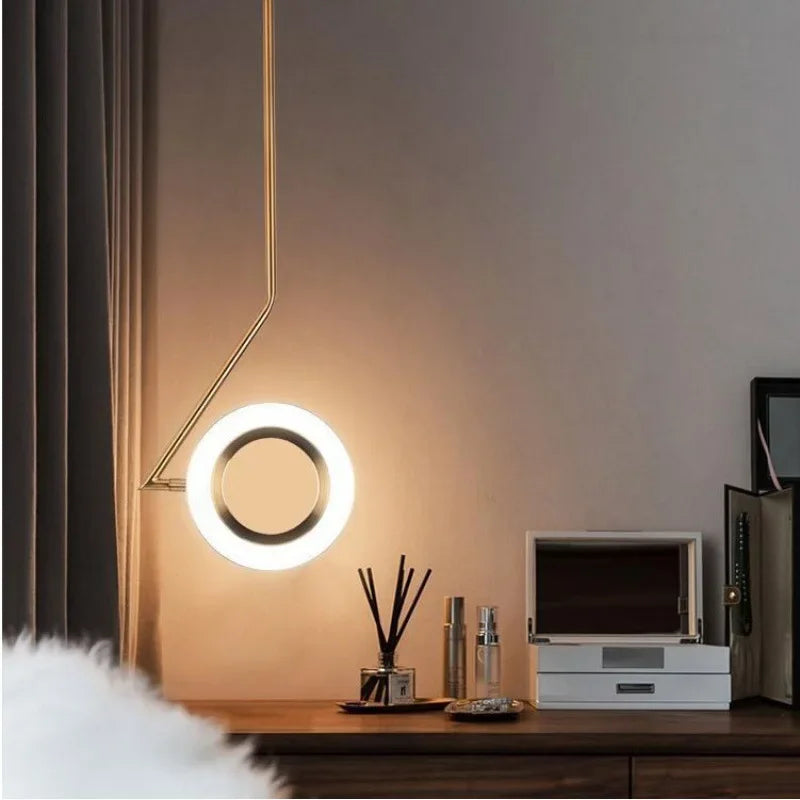 maanring hanglamp modern voor binnenhuisdecoratie