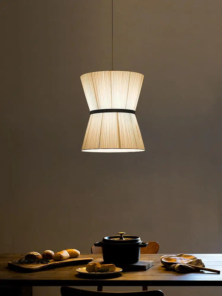 Elegante minimalistische stoffen kroonluchter