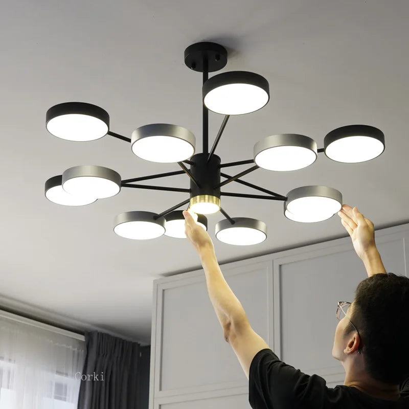moderne led kroonluchter voor huisdecoratie interieur