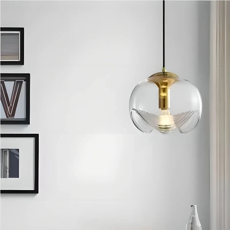 minimalistische vintage glazen kroonluchter voor interieurdecoratie