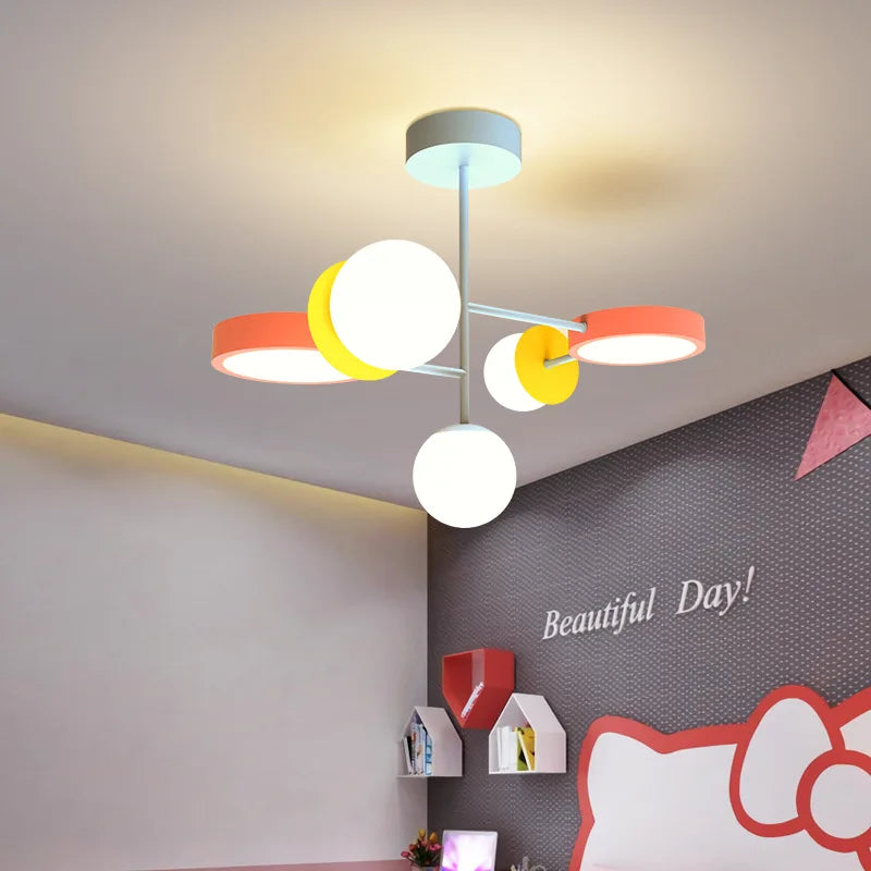 minimalistische Scandinavische hanglamp voor creatieve kinderkamer