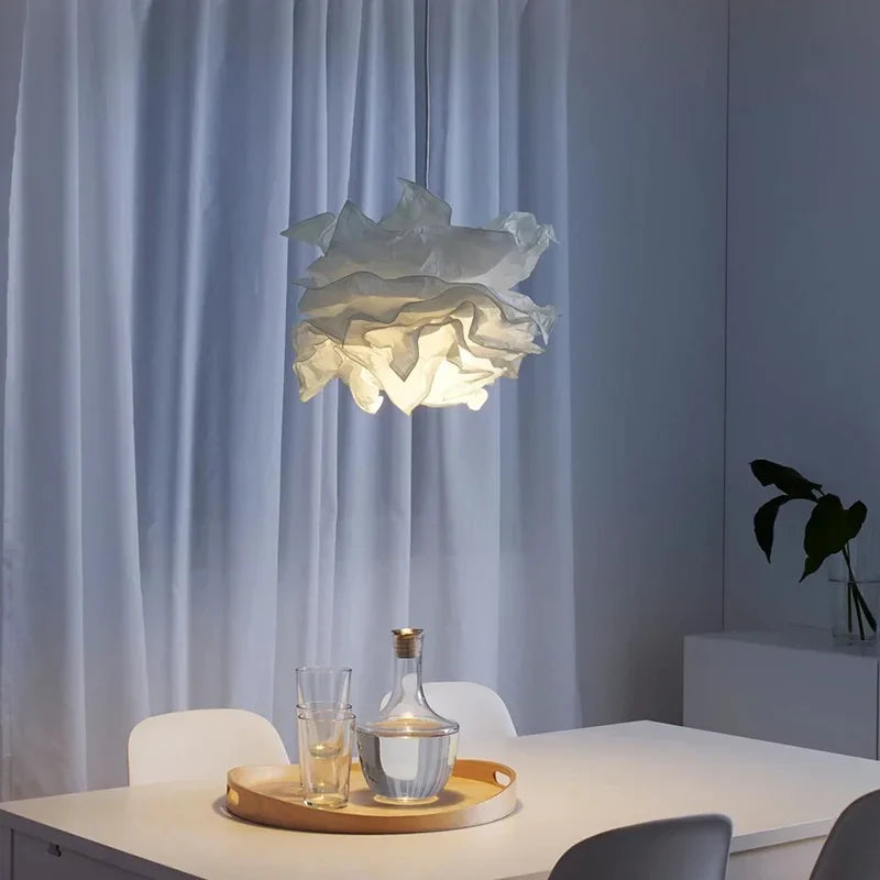 Papieren wolkkroonluchter voor moderne en elegante binnenhuisdecoratie
