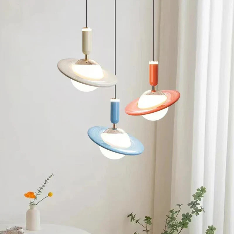 saturno design led-kroonluchter in hoogte verstelbaar