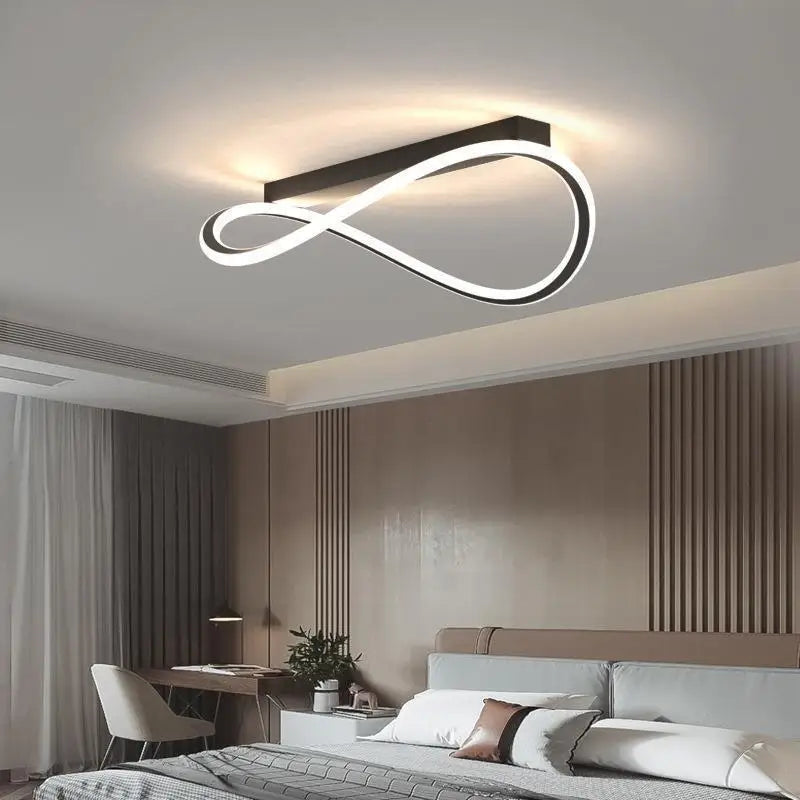 Moderne verlichte LED plafondlamp