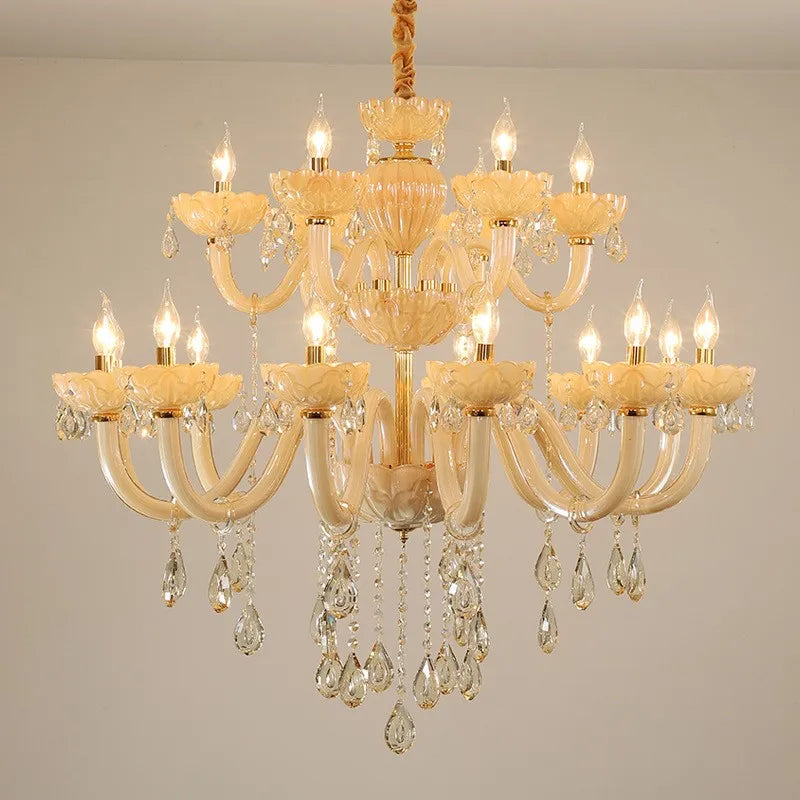 moderne kristallen plafondlamp voor binnenhuisdecoratie met led-verlichting