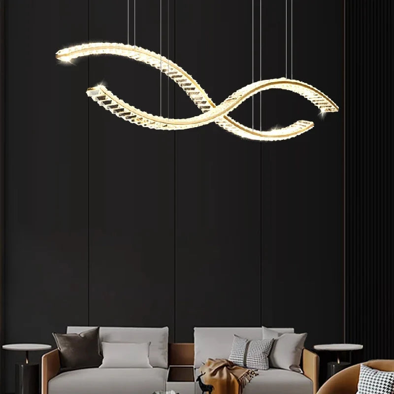 elegante kristallen kroonluchter voor hangverlichting