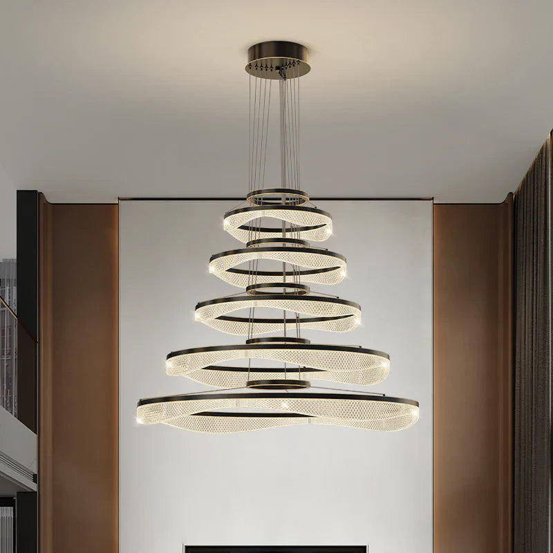 hanglamp van acryl met moderne led-verlichting