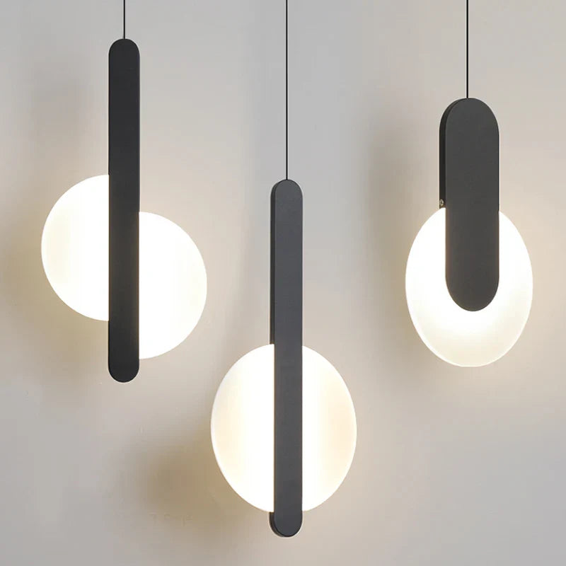 Zwarte acryl LED hangkroonluchter