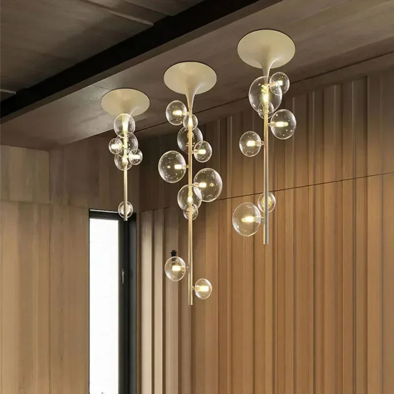 moderne plafondlamp van glas voor een elegante decoratie
