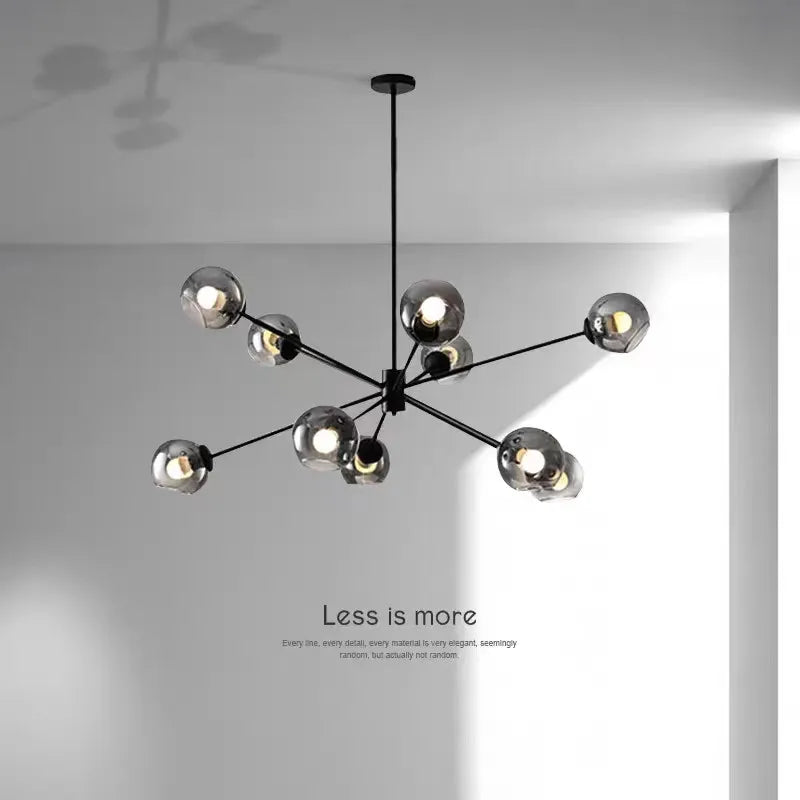 Elegante retro vintage industriële kroonluchter
