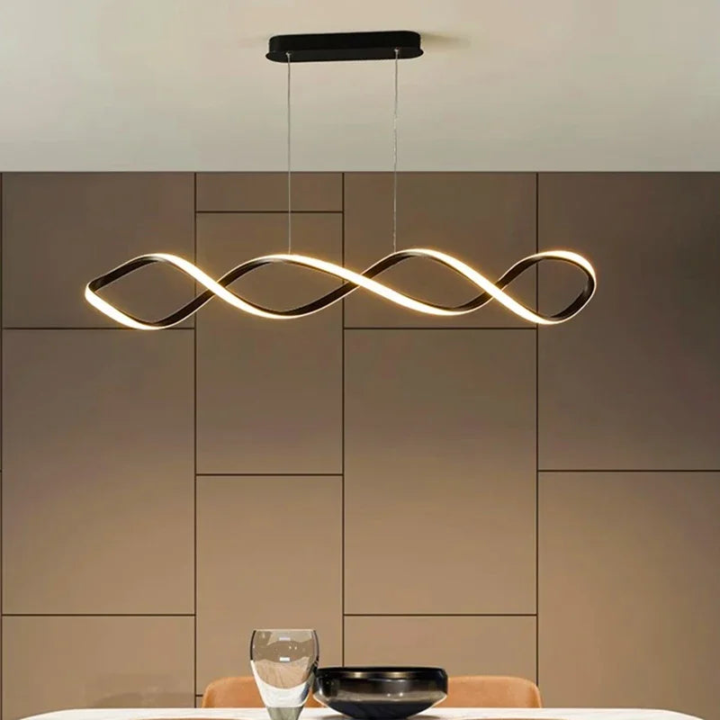 Elegante dimbare spiraal hanglamp