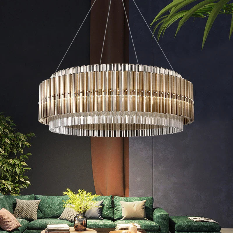 Luxe led-kroonluchter voor woonkamer