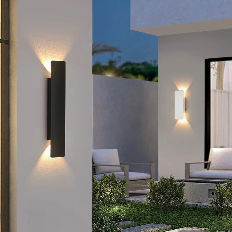 LED Wandlamp van Aluminium – Elegant Verticaal Design en Waterdicht Buitenlicht IP65