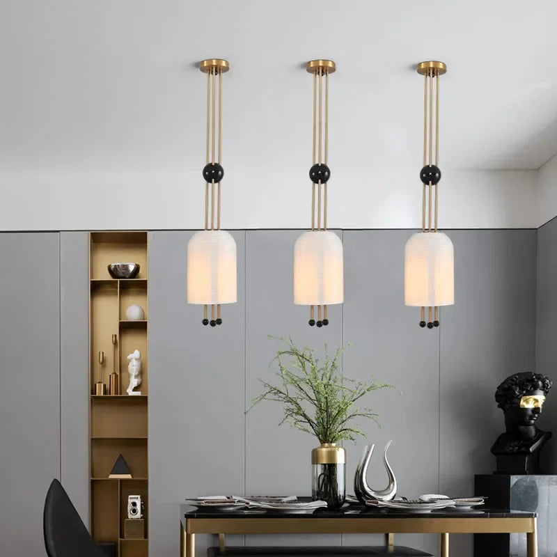 wabi-sabi design glazen lampenkroon voor moderne decoratie