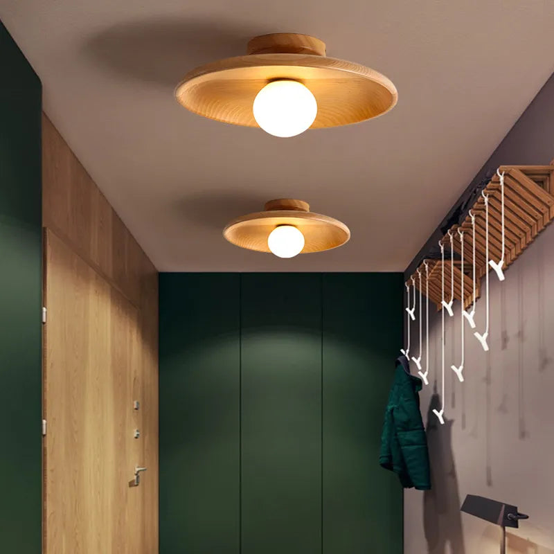 Scandinavische houten design plafondhanglamp