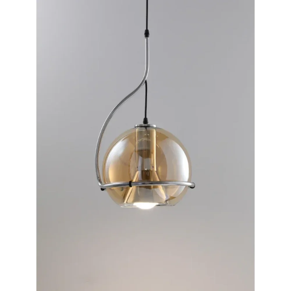 Scandinavische retro glazen bol kroonluchter voor restaurants en cafés