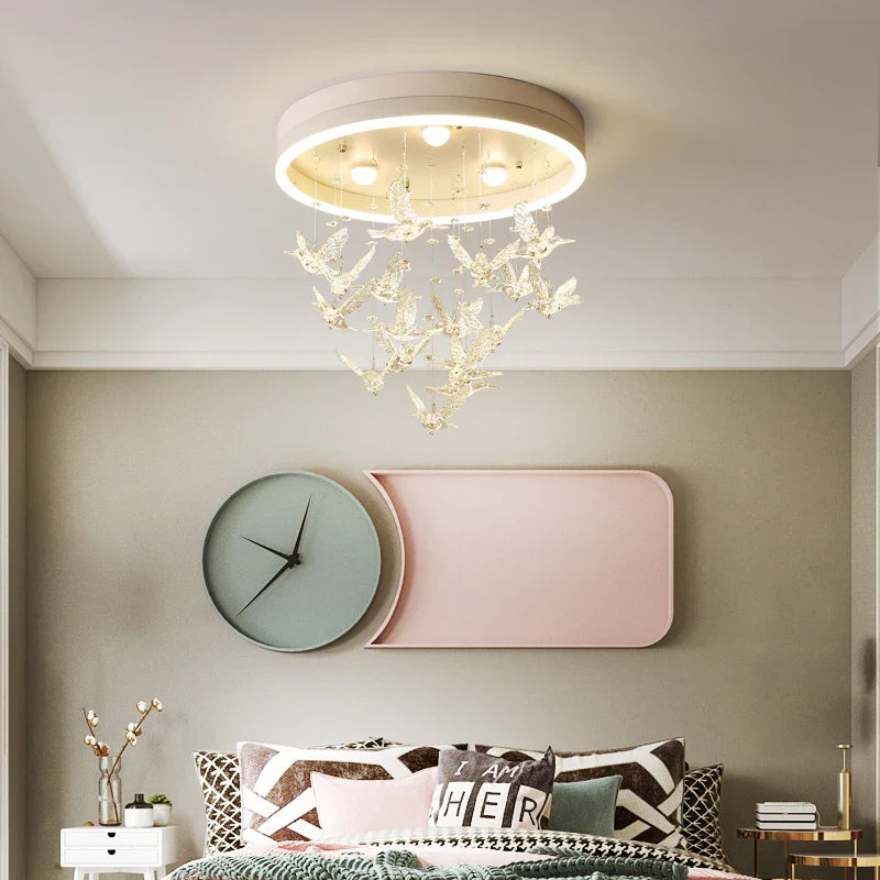 creatieve warme en romantische moderne kristallen led-kroonluchter