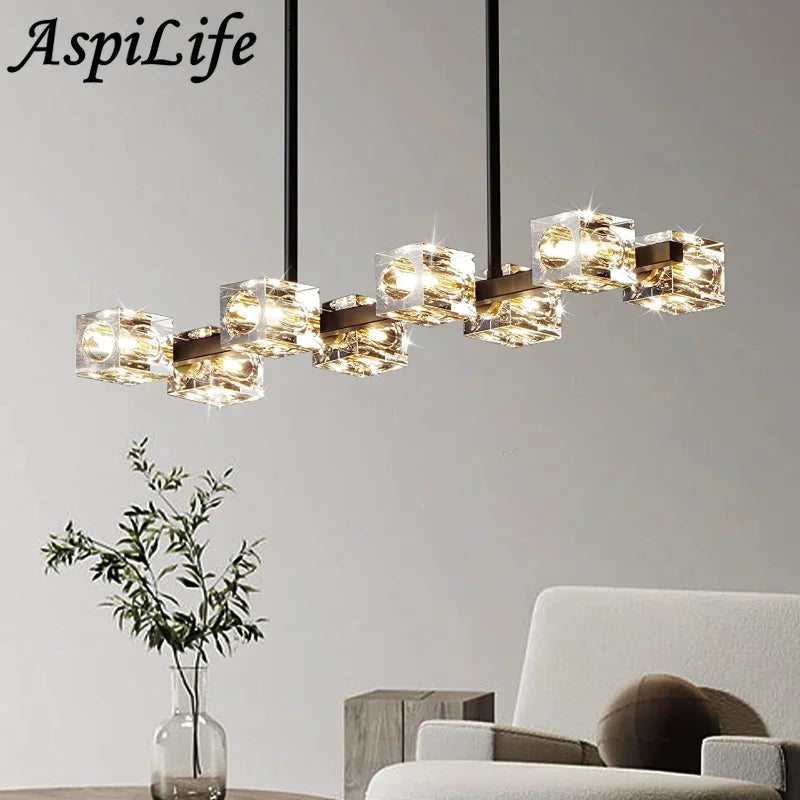 Moderne kristallen LED-kroonluchter