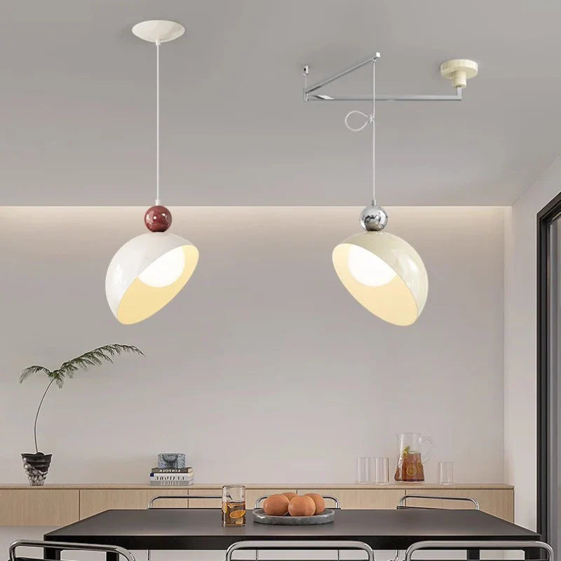 Moderne hanglamp met kantelbare armen, elegant