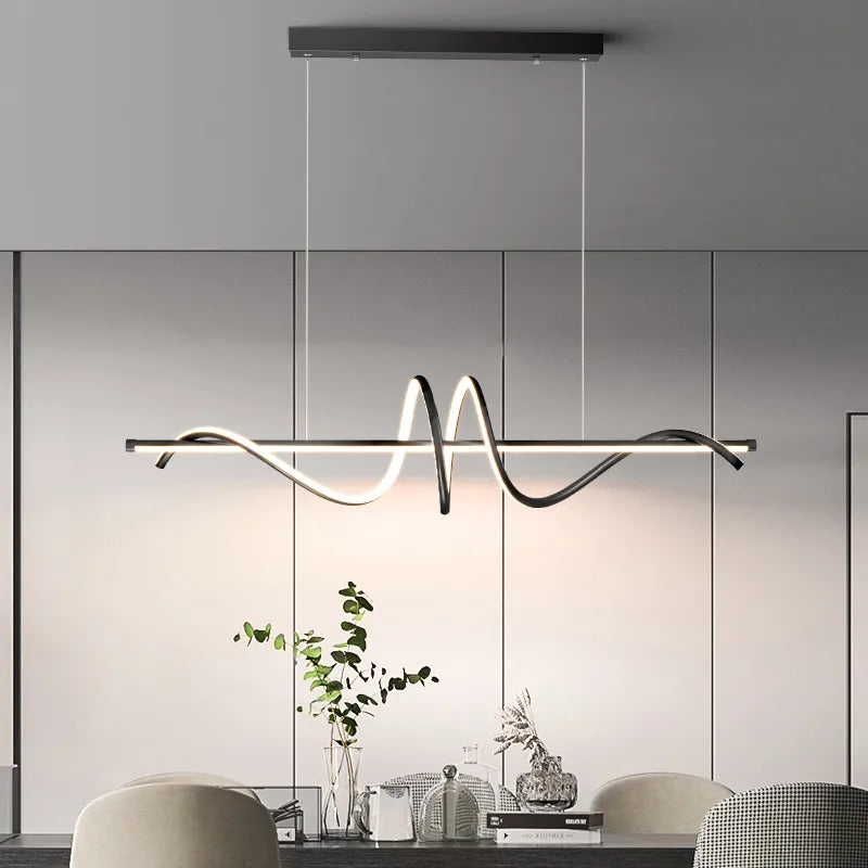 Gouden LED-hanglamp modern design