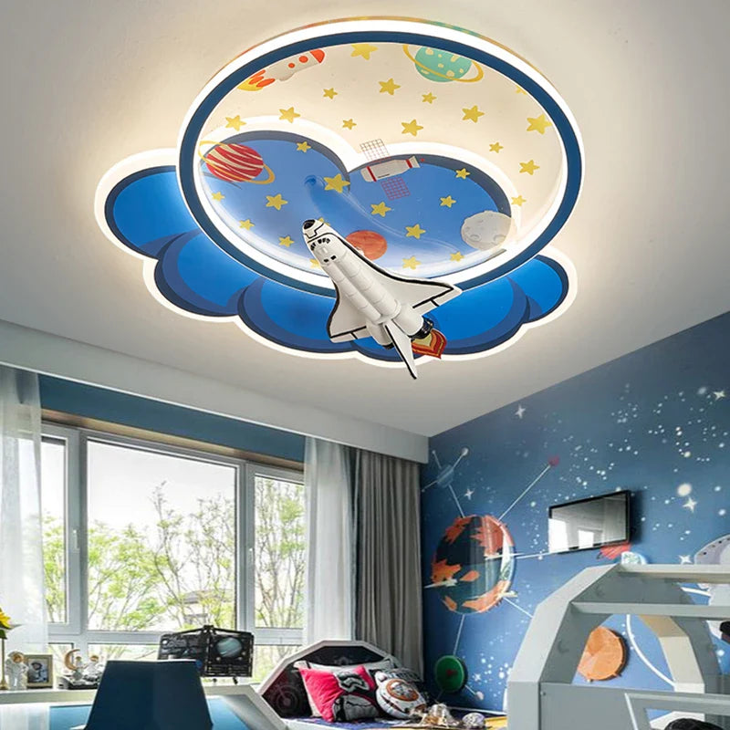 Moderne kinderkroonluchter design raket
