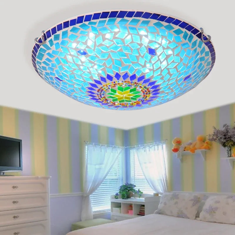 Chique eigentijdse glazen lamp