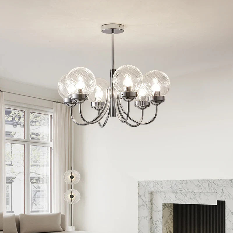 kunstzinnige glazen hanglamp in middeleeuwse stijl voor binnenhuisdecoratie