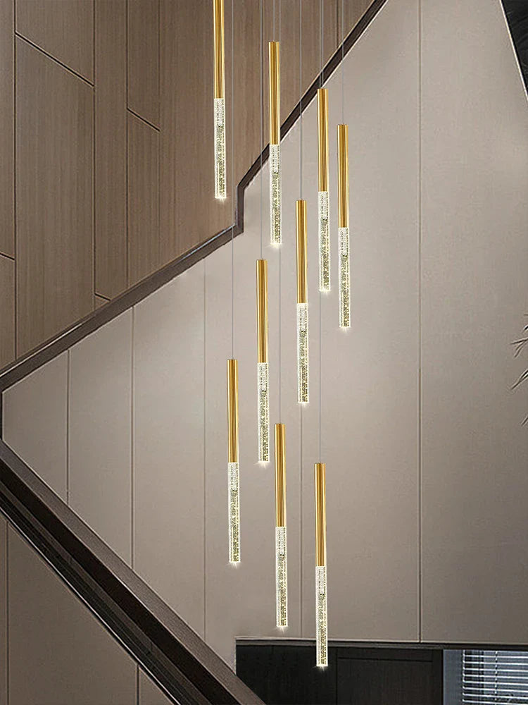 moderne kristallen hanglamp voor minimalistische binnenverlichting