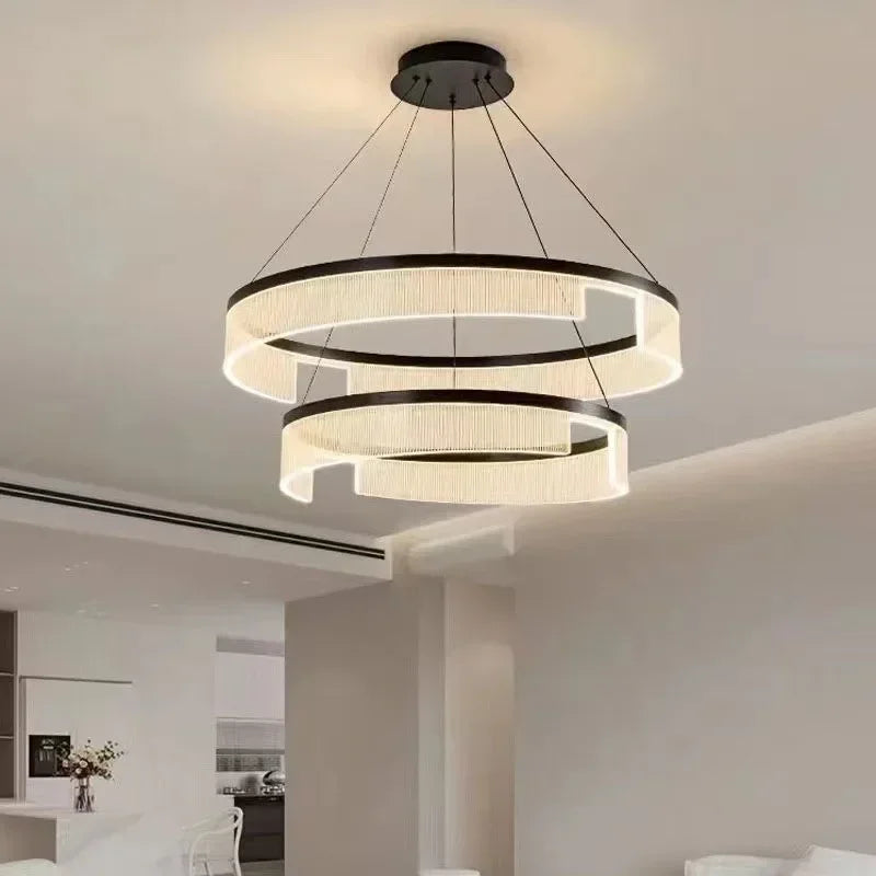 led ring kroonluchter met moderne nordische hanglamp