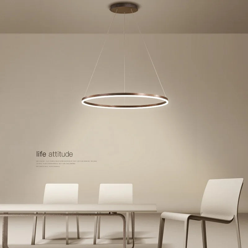 Moderne strakke elegante LED-kroonluchter