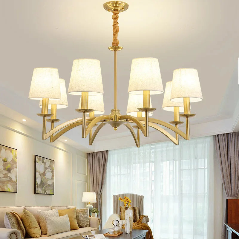 Elegant verlichte Amerikaanse retro kroonluchter
