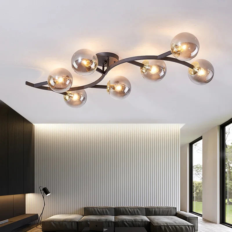 Moderne transparante elegante noordse kroonluchter