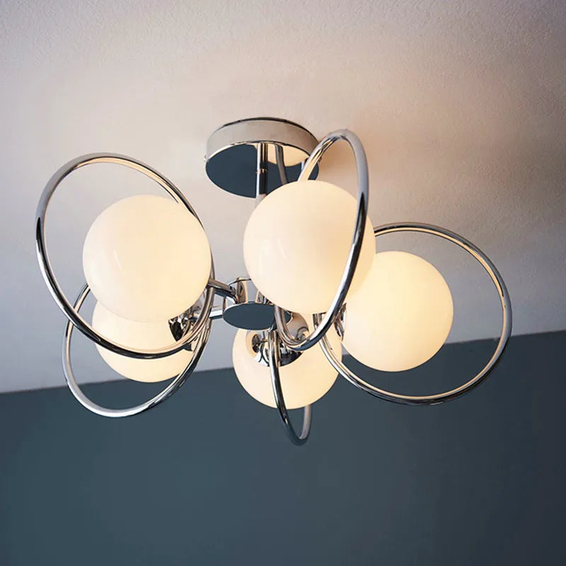 moderne glazen kroonluchter voor een elegant designinterieur