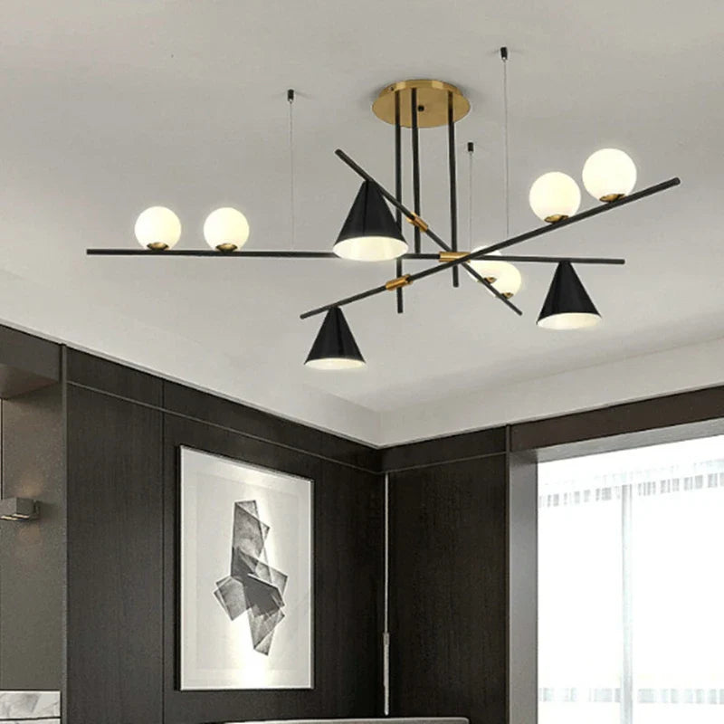 Strakke industriële moderne hanglamp