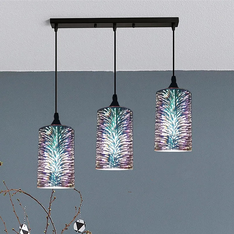 Moderne 3D Scandinavische LED-plafondlamp