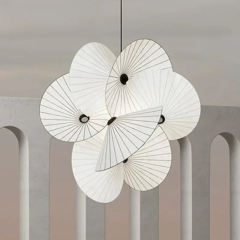 moderne minimalistische noordse design plafondlamp van stof met led-lichten