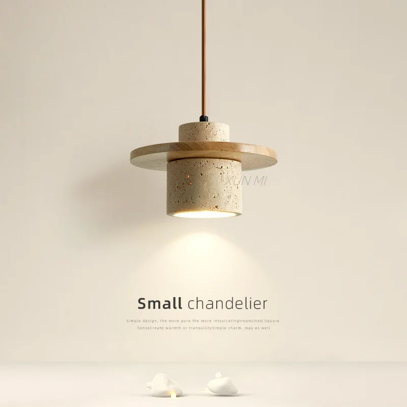 Noordelijke grotkroonluchter in wabi-sabi stijl creatief