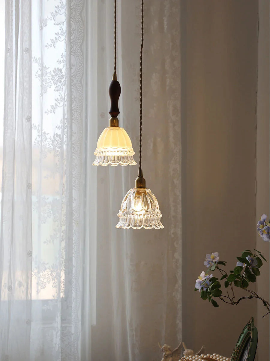 Moderne glazen kroonluchter voor vintage binnenverlichting
