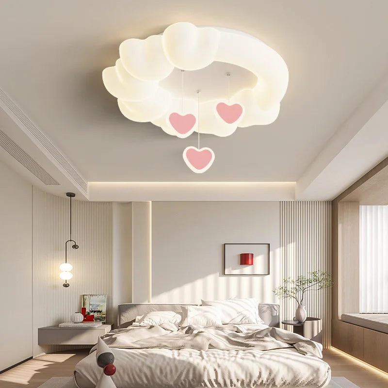 hanglamp in de vorm van ster, maan en wolk voor kinderen