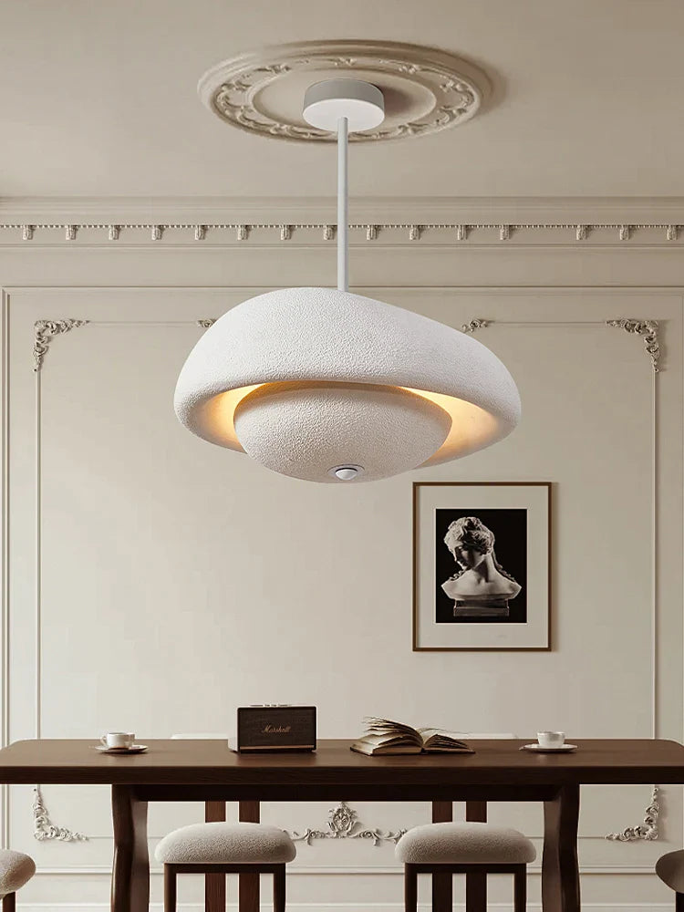 noordse wabi sabi led hanglamp voor huisdecoratie