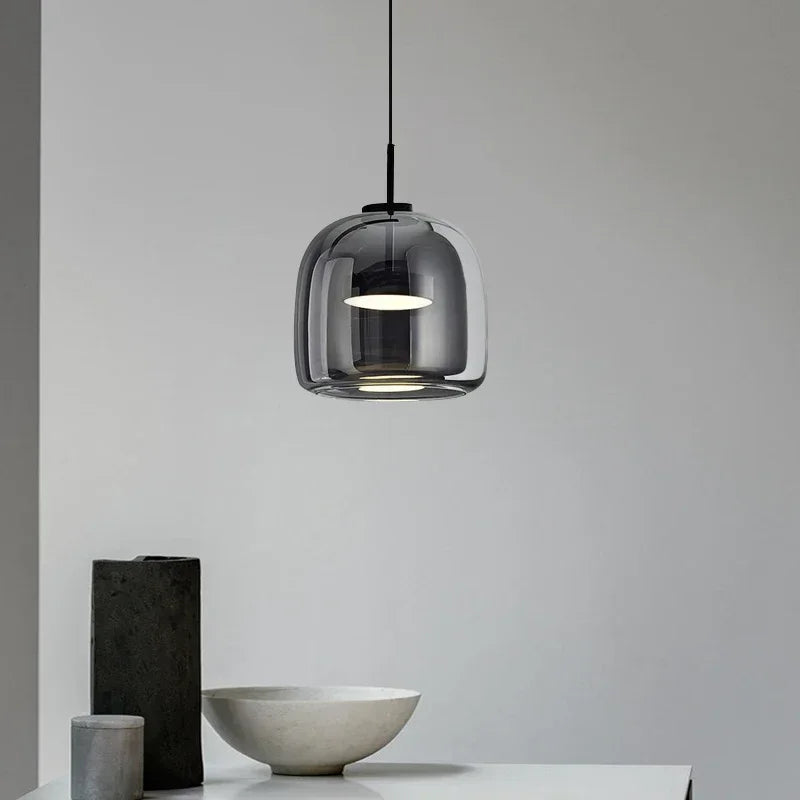 moderne luxe led glazen kroonluchter voor eenvoudig huis