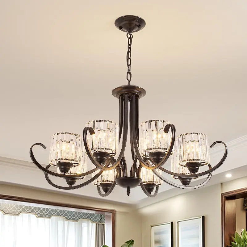 retro kristallen kroonluchter moderne hanglamp voor binnenhuisdecoratie