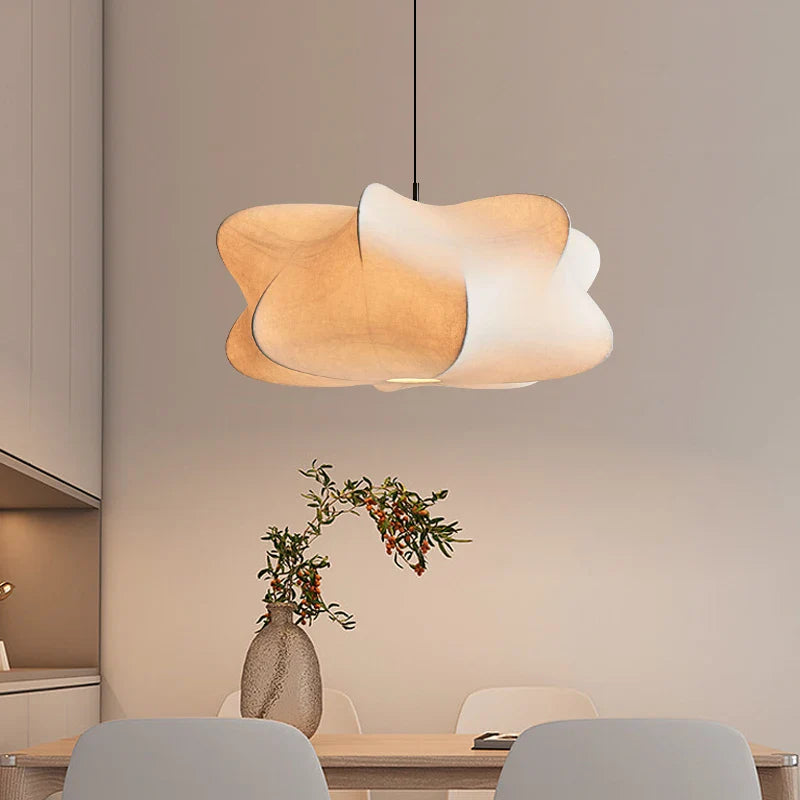 Wabi-sabi woonkamer plafondlamp boetiek bar woonkamer hanglampen zijde Japan hangende kroonluchter woondecoratie kroonluchter