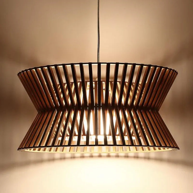 massief houten kroonluchter in Noord-Europese stijl voor binnenverlichting