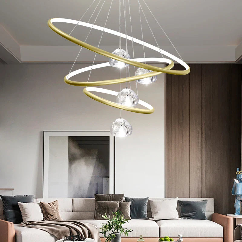 moderne kristallen hanglamp met led-verlichting