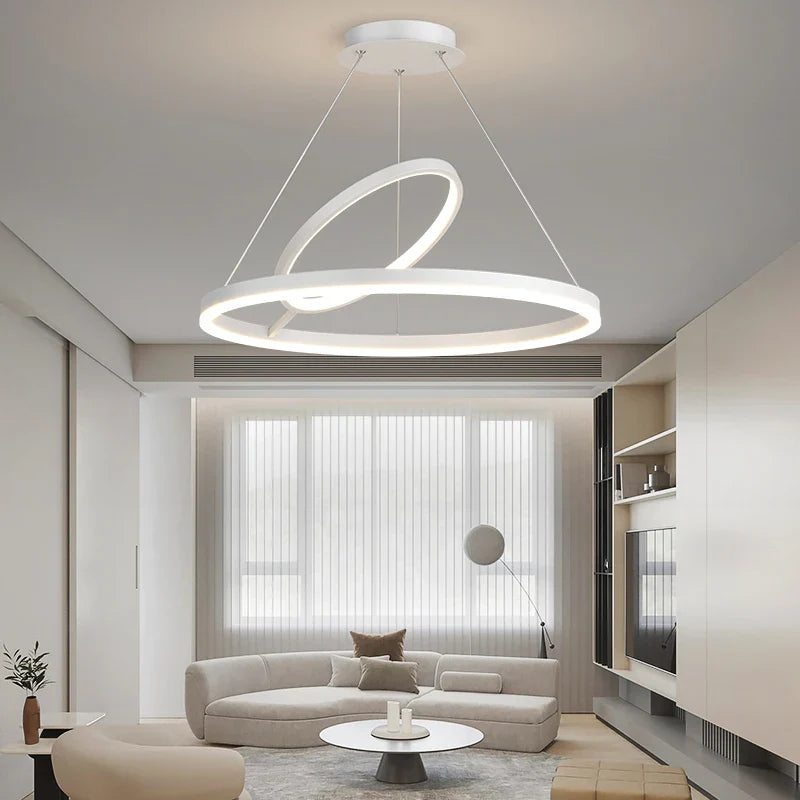 eenvoudige ringstijl moderne noordse led hanglamp