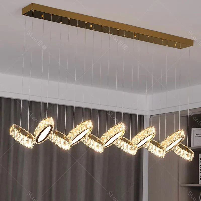 Moderne huisdecoratie kroonluchter eetkamer kroonluchter binnenverlichting plafondverlichting fantasie LED kristal